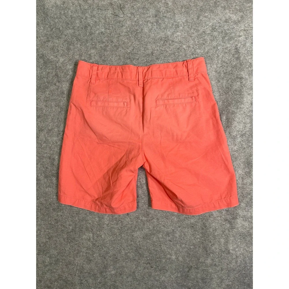 Gap Womens Coral Pink Chino Shorts Size 00‎ Cotton Twill Flat Front Mid Rise
